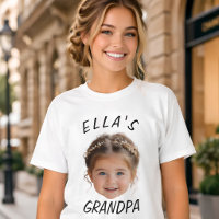 Custom Baby Face Photo Text Grandpa