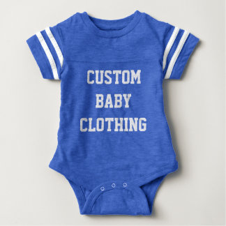 Custom Baby Football Bodysuit Creeper Blank