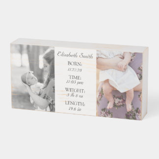 Custom Baby Gift Plaque
