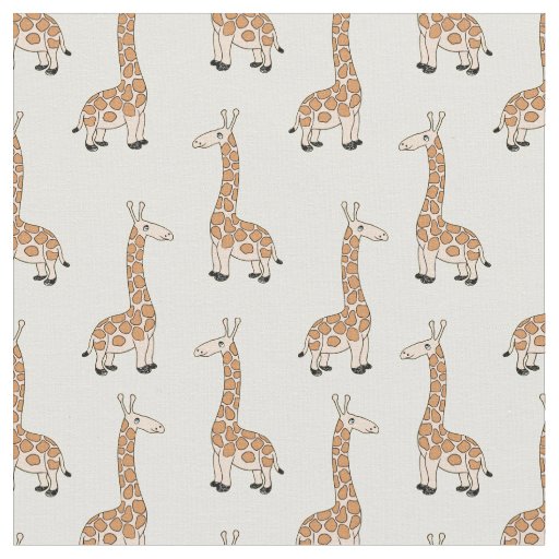 Custom Baby Giraffe Fabric Print for Kids