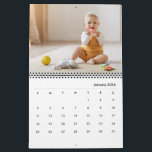Custom Baby Girl & Family 14 Photo Calendar 2026<br><div class="desc">Capture every special moment of the year ahead with this elegant 2026 family photo calendar. Featuring your family and baby girl’s photos on the background of your choice, this keepsake-style planner is designed to sit beautifully in your home or gift to loved ones. Easily personalize each month with your favourite...</div>