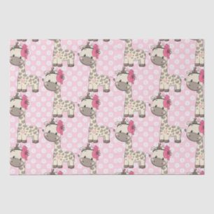 Custom Baby Girl Giraffe Tissue Paper