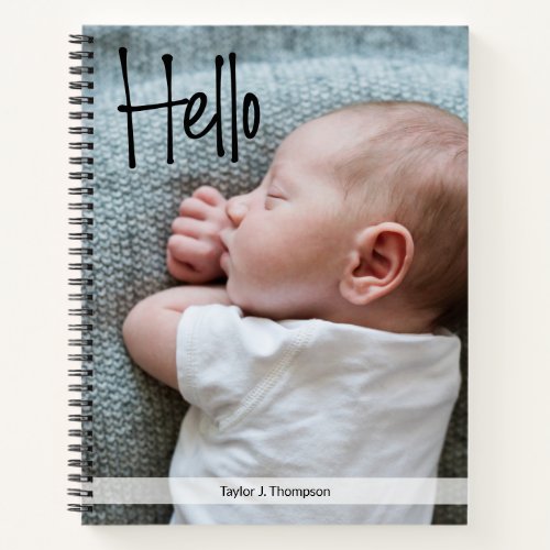 Custom Baby Journal with Photo and name