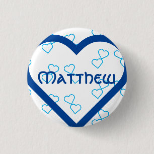 Custom baby name 3 cm round badge button
