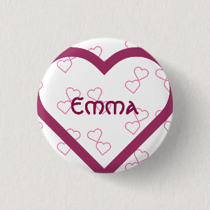 Custom baby name 3 cm round badge button