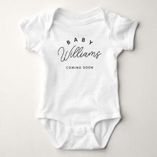 Custom Baby Name Bodysuit, Pregnancy Announcement Bodysuit