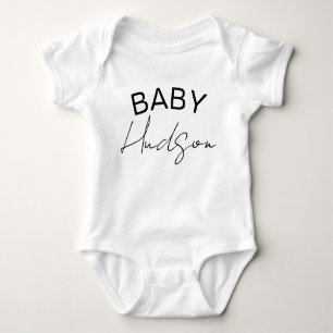 Custom Baby name, Last Name or First Name Baby Bod Baby Bodysuit