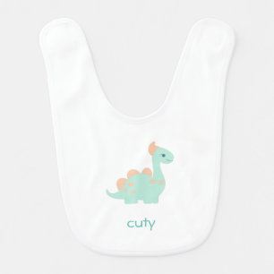 custom baby name Little Dinosaur, Baby Bib