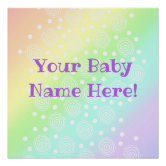 Girls Pastel Rainbow Nursery Decor Print