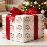 Custom Baby Name Photo First Christmas Wrapping Paper<br><div class="desc">Celebrate your baby’s first Christmas with our Bow Custom Photo Wrapping Paper. This elegant design features your little one’s photo, name, and year, accented with a delicate hand-drawn bow. A modern and timeless way to make holiday gifts extra special. Personalize easily with the “Personalize” button for a keepsake you’ll treasure....</div>