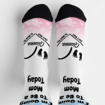 Custom Baby Name Socks Gift for New Mom Team Baby
