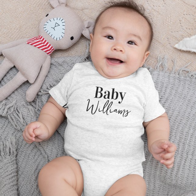 Custom Baby Name Unique Typography  Bodysuit (Creator Uploaded)