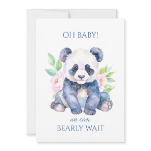 Custom Baby Panda Baby Shower Invitation