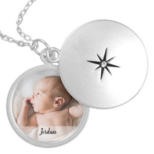 Custom Baby Photo and Name Mother's day Locket Necklace