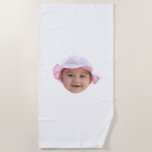 Custom Baby Photo, Baby Photo Face Beach Towel<br><div class="desc">Custom Baby Photo Face</div>