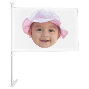 Custom Baby Photo, Baby Photo Face Car Flag