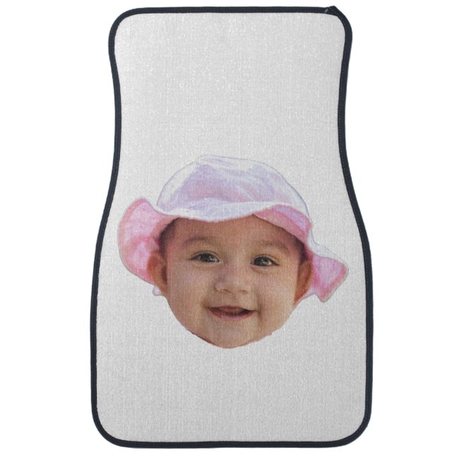 Custom Baby Photo, Baby Photo Face Car Floor Mat (Front)