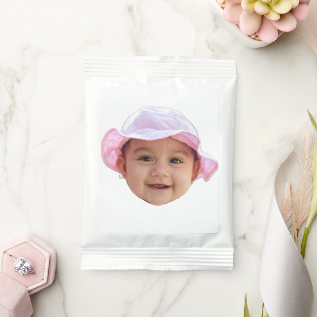 Custom Baby Photo, Baby Photo Face Margarita Drink Mix (Wedding)