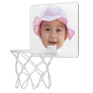 Custom Baby Photo, Baby Photo Face Mini Basketball Hoop