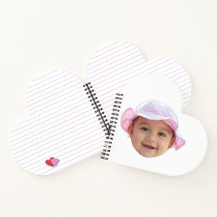 Custom Baby Photo, Baby Photo Face Notebook