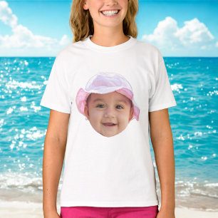 Custom Baby Photo, Baby Photo Face T-Shirt