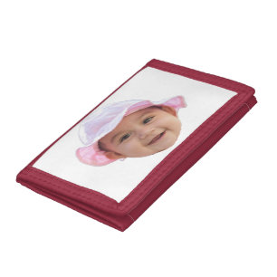 Custom Baby Photo, Baby Photo Face Tri-fold Wallet