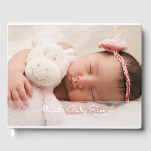 Custom Baby Photo Baby Shower Guest Book