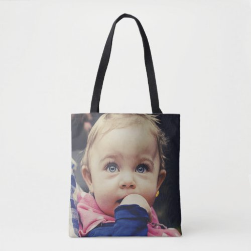 Custom Baby Photo Double Sided Tote