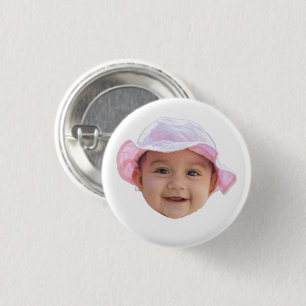 Custom Baby Photo Face Button
