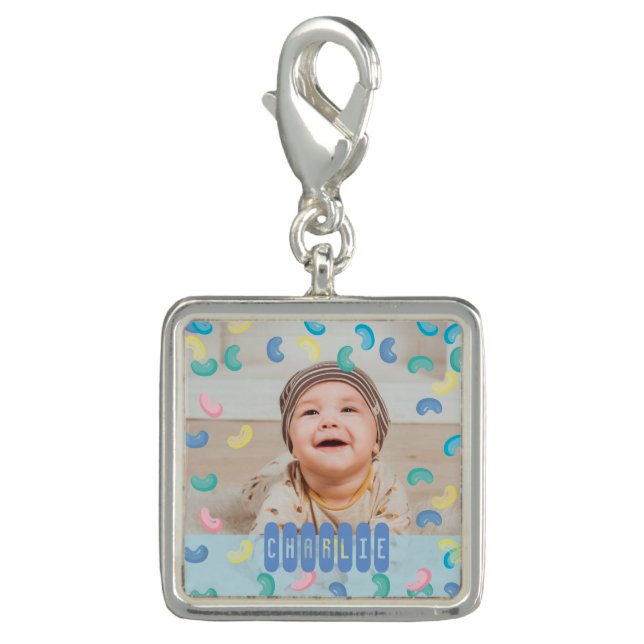 Custom Baby Photo Jelly Beans Charm (Front)