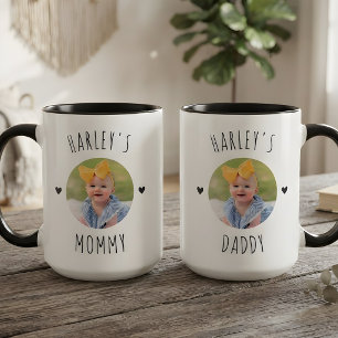 Custom Baby Photo Mom Dad Grandma Grandpa Birthday Mug