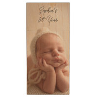 Custom Baby Photo Monogram USB Flash Drive