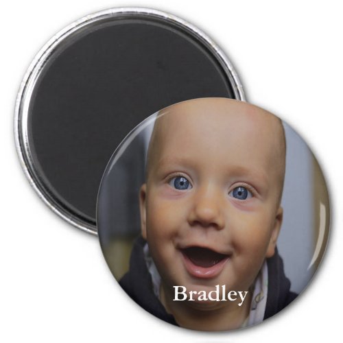 Custom baby photo personalized magnet