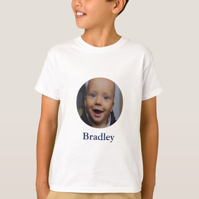 Custom baby photo personalized T-Shirt (Front)