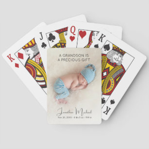 Custom Baby Photo Poker Cards