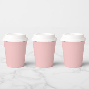 Custom Baby Pink Paper Cups