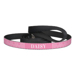 Custom Baby Pink Paws Dog Leash