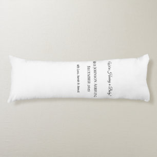 Custom Baby Reveal Card Body Pillow