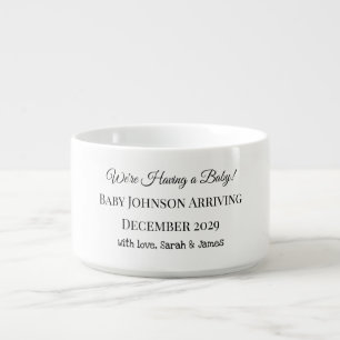 Custom Baby Reveal Card Bowl