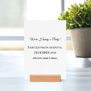 Custom Baby Reveal Card Holder