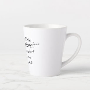 Custom Baby Reveal Card Latte Mug
