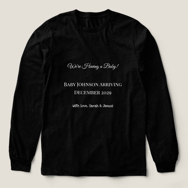 Custom Baby Reveal Card Tri-Blend Shirt (Design Front)