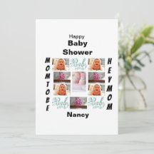 Custom Baby Shower 11 Photo Collage