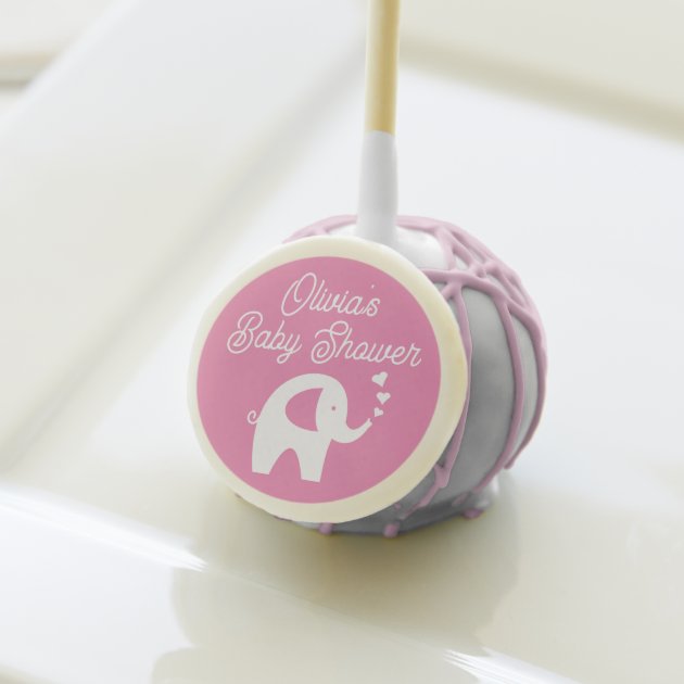 6 Baby Girl w/ Bow Cake Pops | sugarbabiesbakeshop