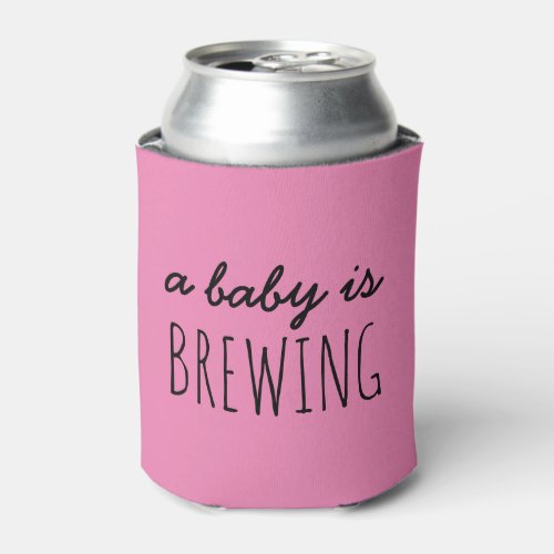 Custom Baby Shower Can Coolers A Baby is Brewing  Can Cooler