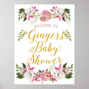 Door Sign Baby Shower Posters Photo Prints Zazzle