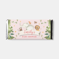 Custom Baby Shower Jungle Chocolate Bar Wrapper