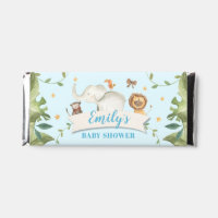 Custom Baby Shower Jungle Safari Chocolate  Hershey Bar Favors