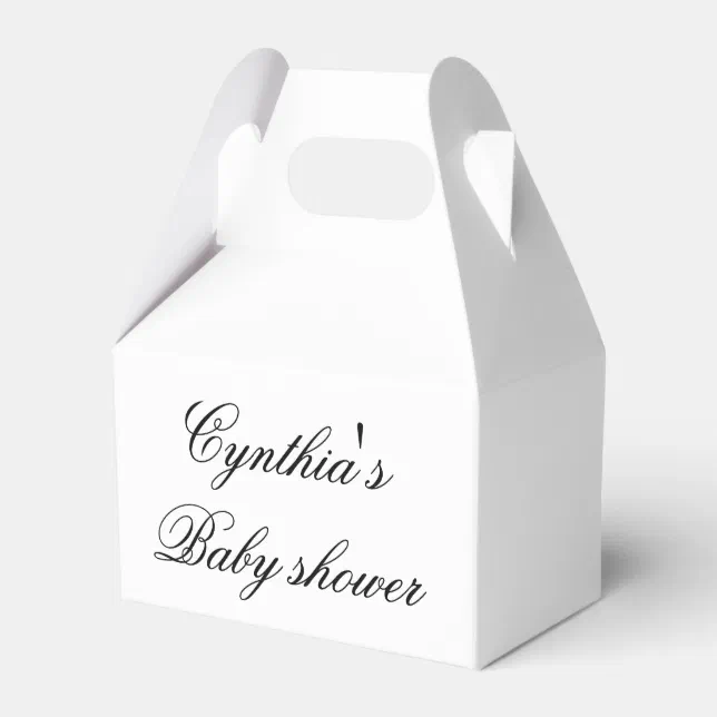 Custom Baby Shower Party Favor Boxes Zazzle