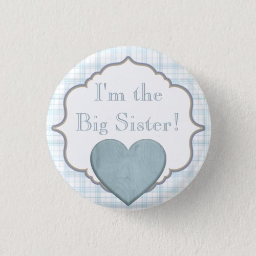 Custom Baby Shower Party Im the Big Sister Button